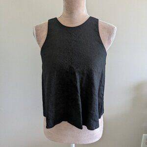 New Antonio Melani Sleeveless Black Flared Top
